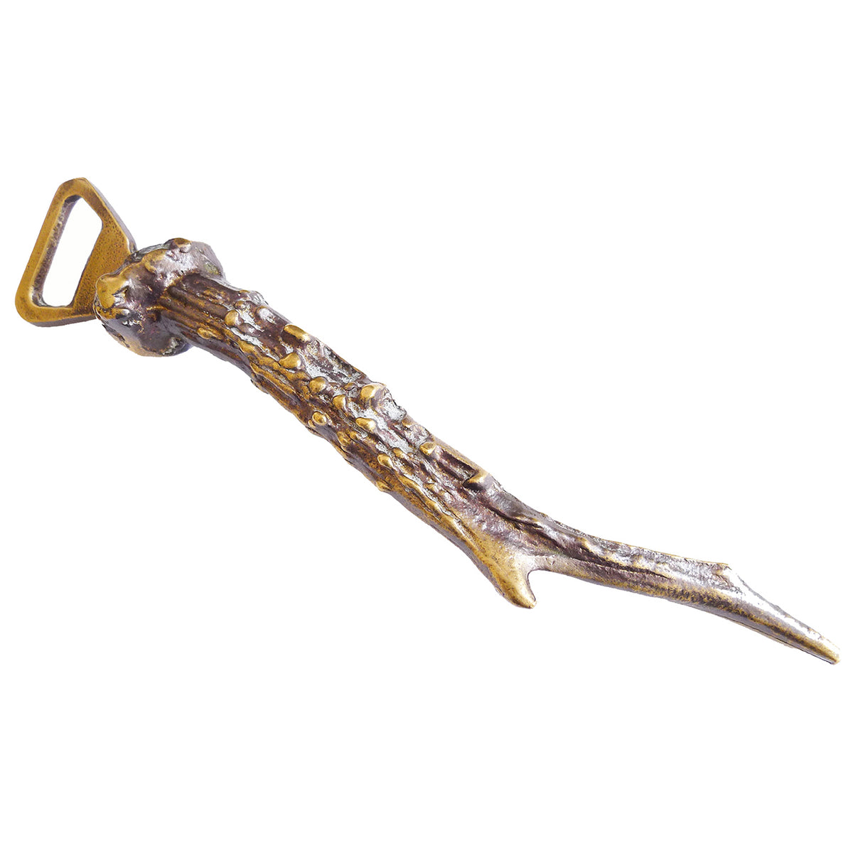 Vintage Brass Antler Bottle Opener
