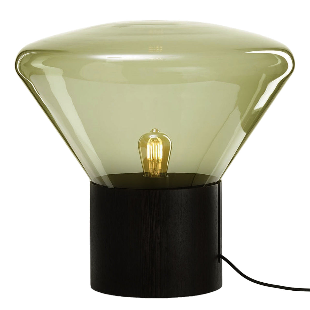 Medium "Muffins" Oak Base Table Lamp by Lucie Koldova & Dan Yeffet