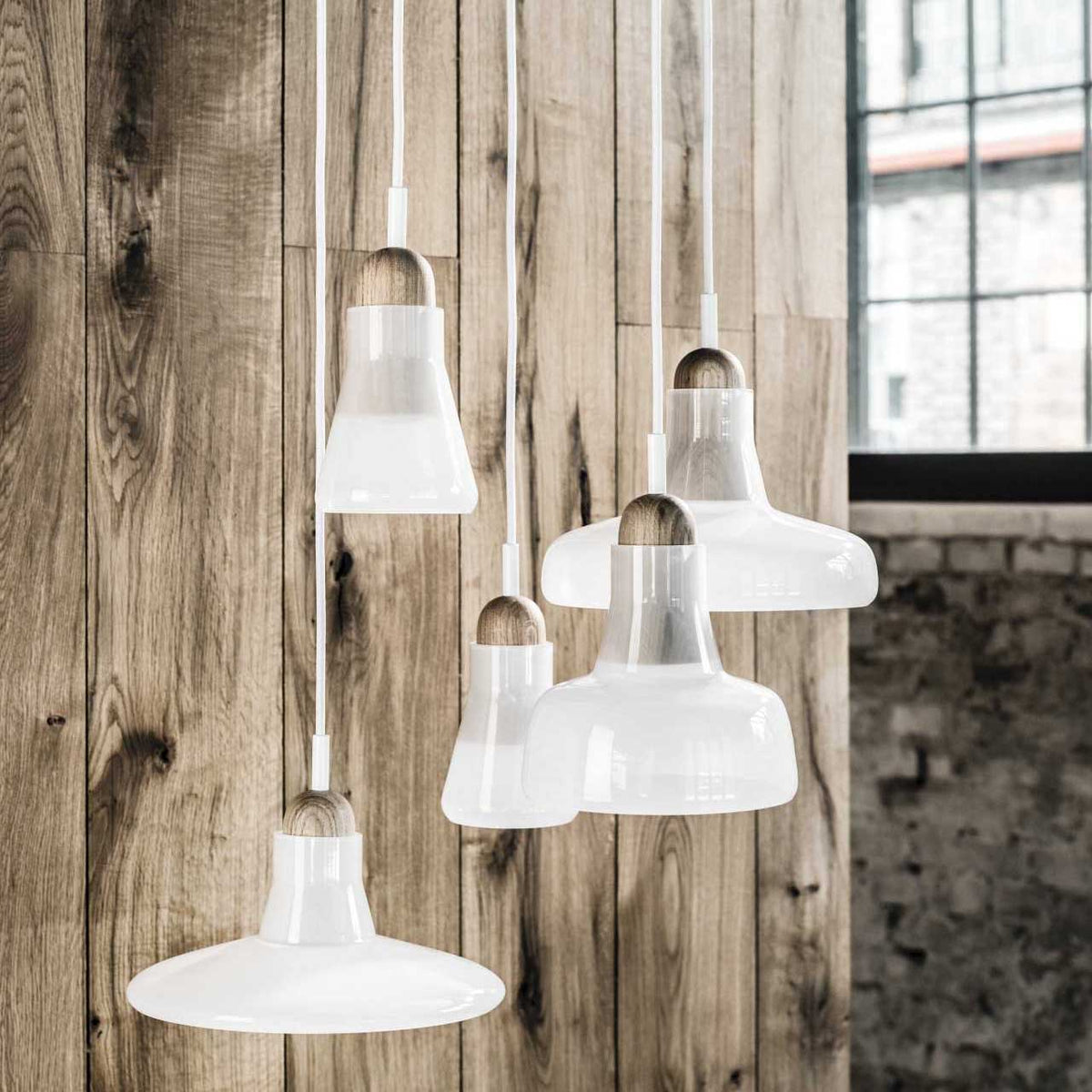 "Shadows" 894 Pendant Lamp in Walnut by Lucie Koldova & Dan Yeffet