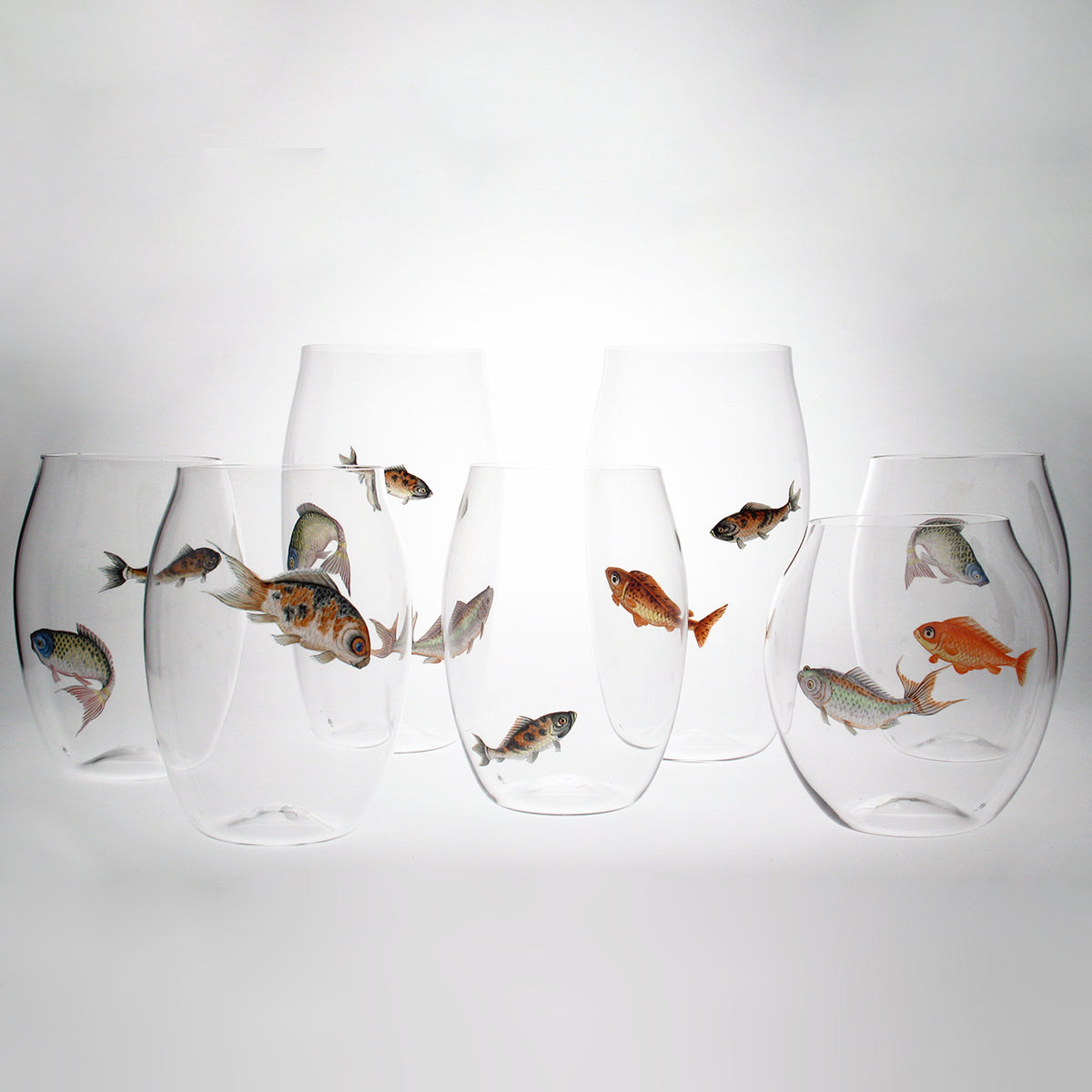 "Balloon" Drinking Set No. 279 Fish Tumbler D Low by Ted Muehling