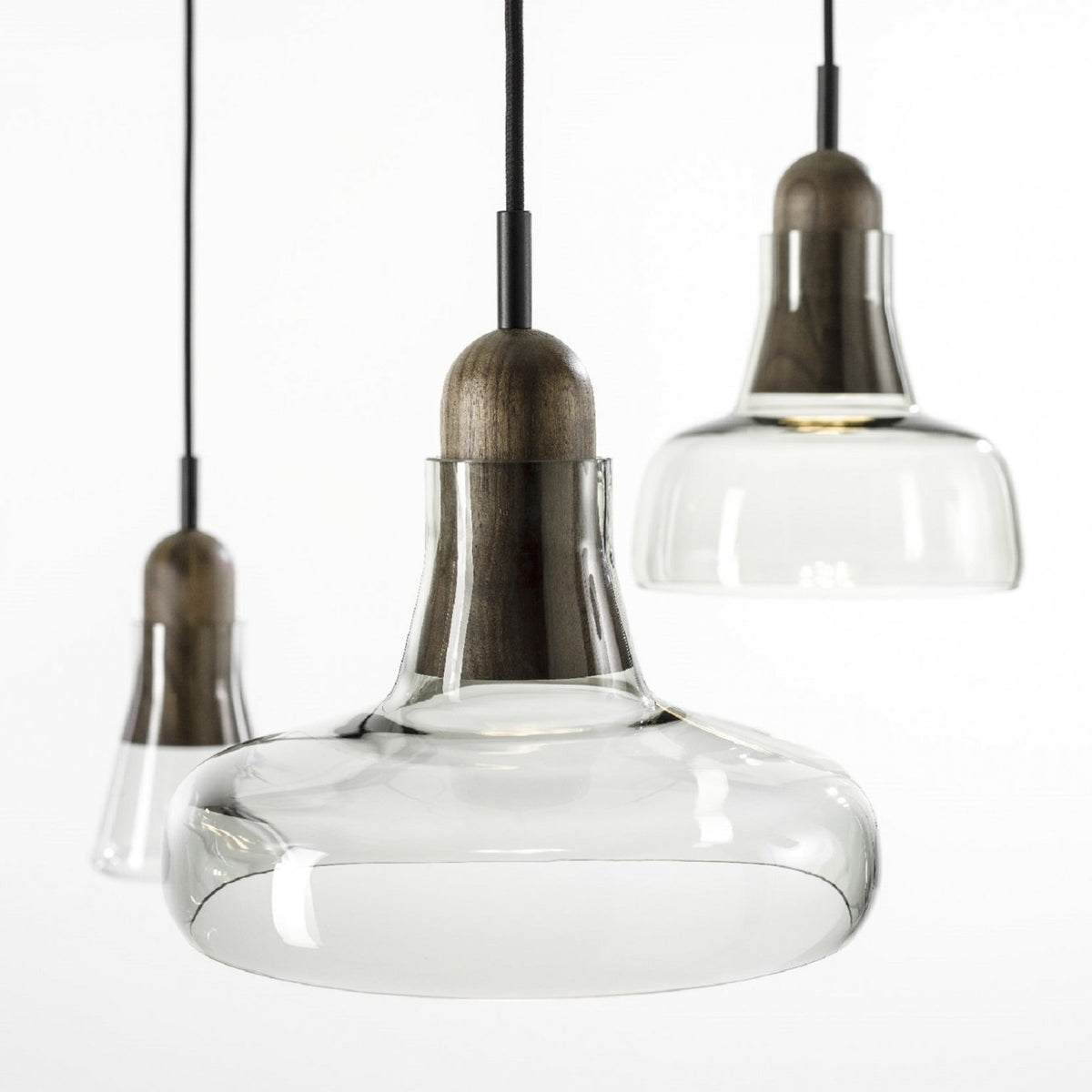 "Shadows" 931 Chandelier in Walnut by Lucie Koldova & Dan Yeffet