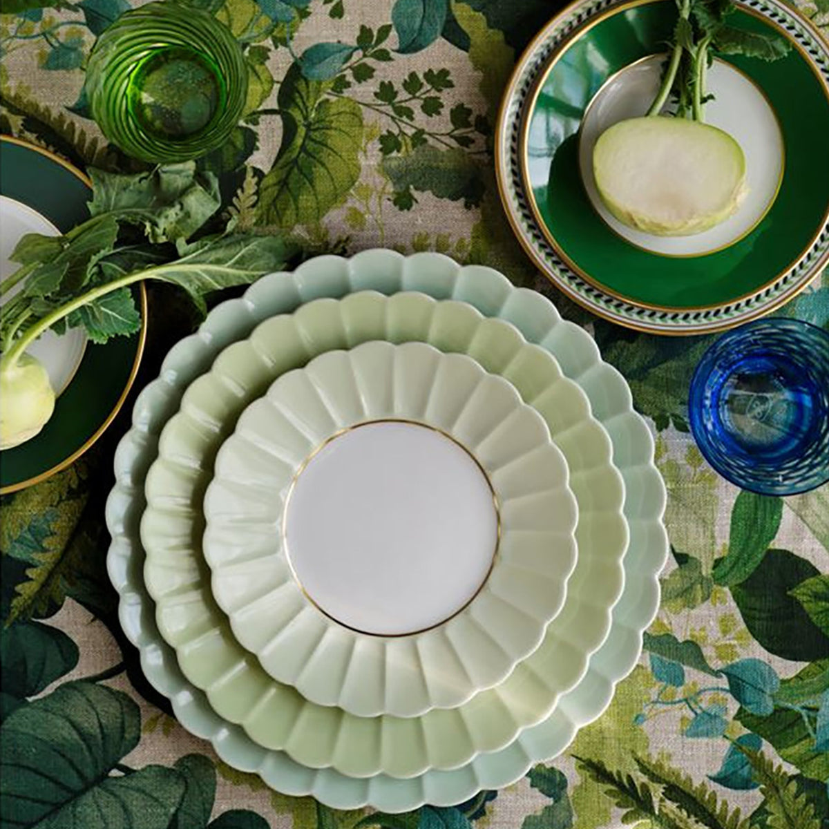 "Cairo - Jaipur Melon" Dinner Plate by Giambattista Valli for Augarten