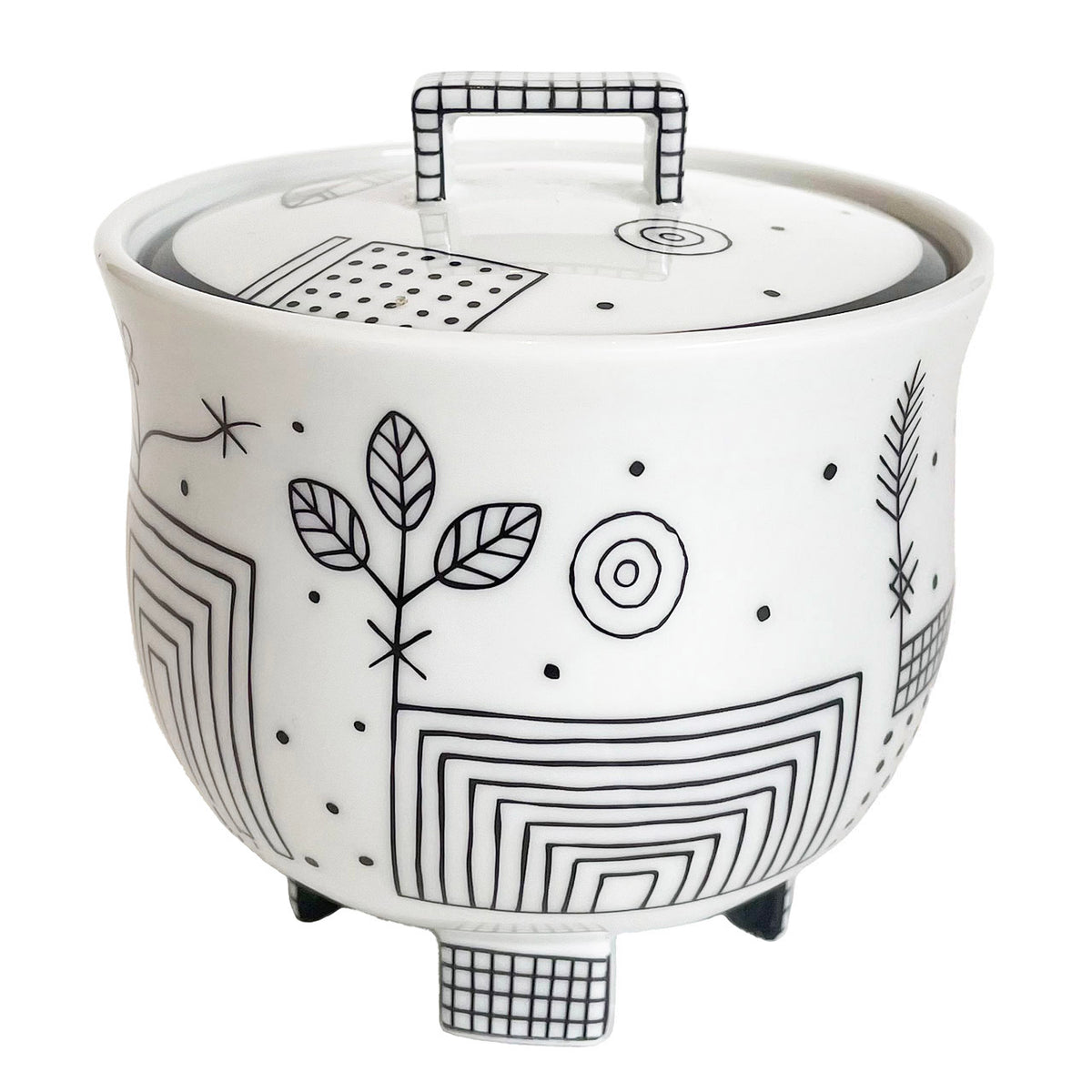 “Mythos” Covered Sugar Bowl by Josef Hoffmann