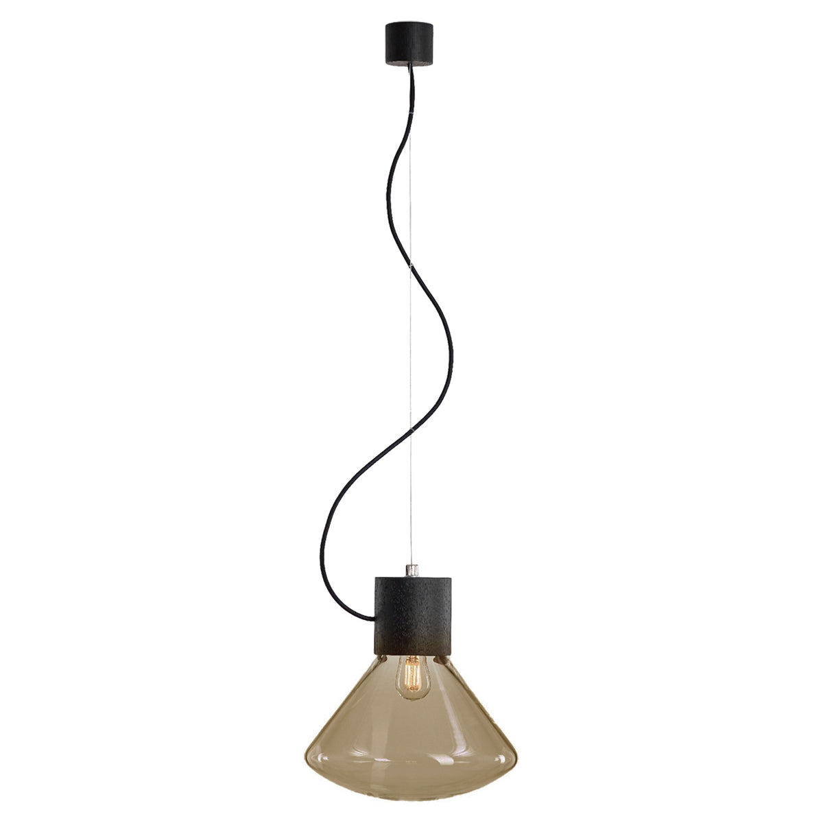 Mini "Muffins" Oak Pendant Light by Lucie Koldova & Dan Yeffet