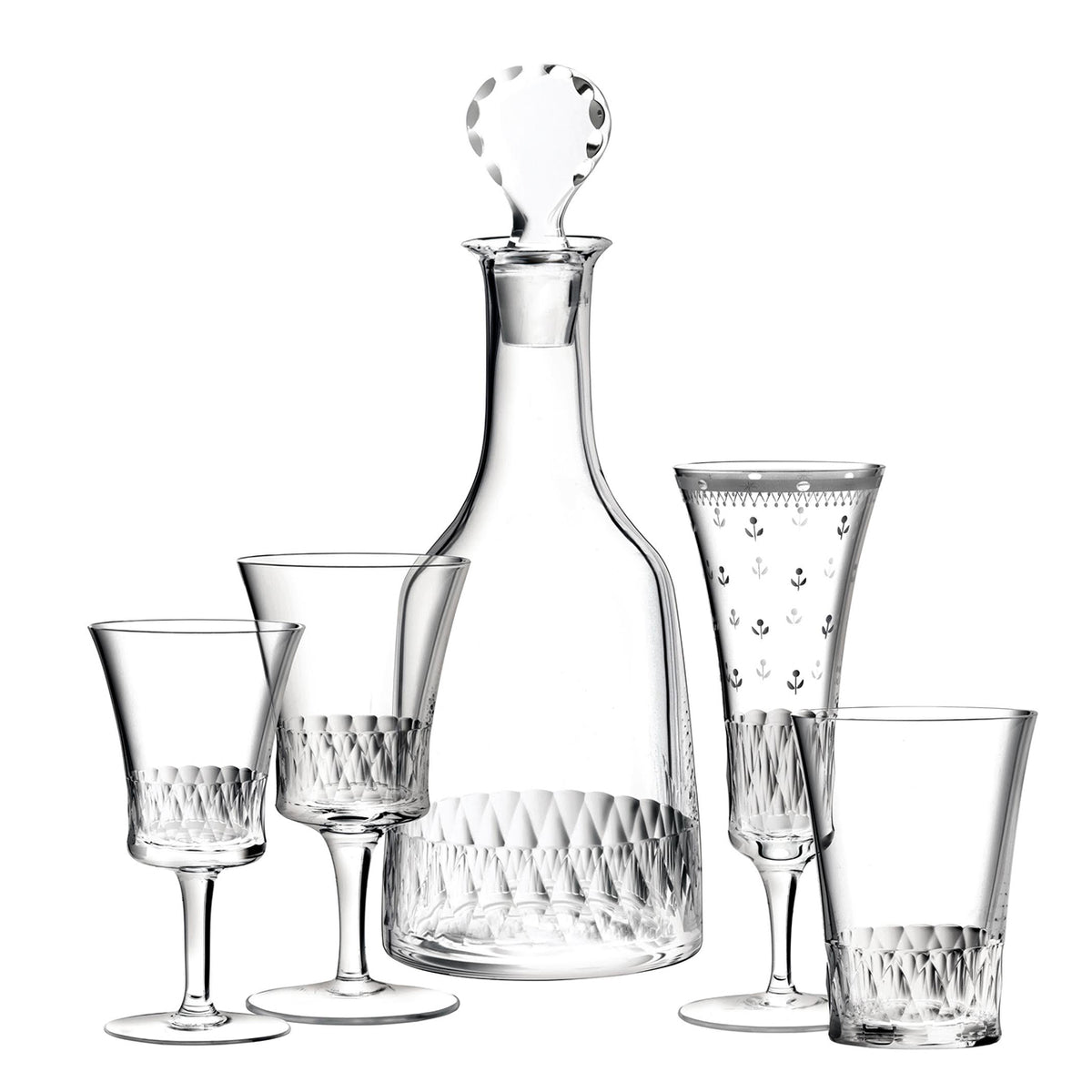 "Biedermeier" Drinking Set No. 261 Decanter by Stefan Rath