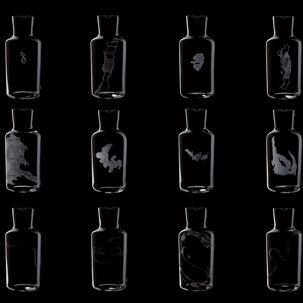 "Fortune" Set No. 283 Lake Areal Sea Carafe by Mark Braun