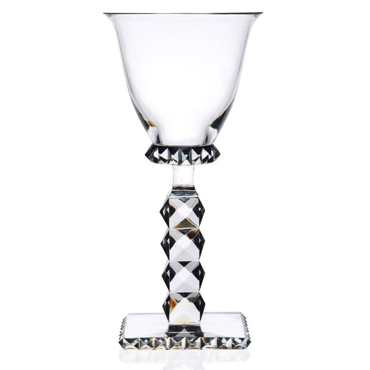 Hoffmann Goblets: "Würfelschliff" Goblet by Josef Hoffmann