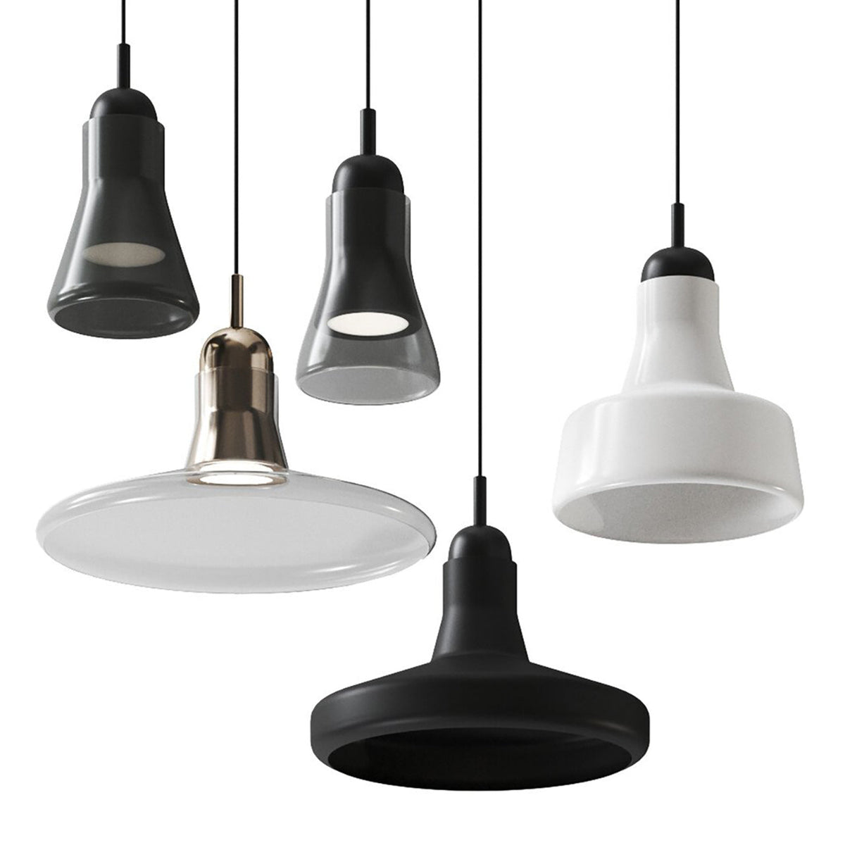 "Shadows" 929 Chandelier in Walnut by Lucie Koldova & Dan Yeffet